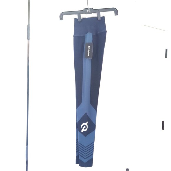 NWT Peloton Seamless Leggings Women's Large Blue Cycling Athletic HO121 Logo - Picture 3 of 9